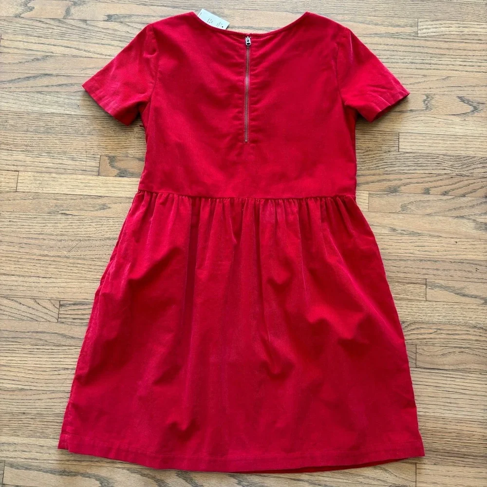 Gap Kids Red Corduroy Short‎ Sleeve Dress XXL 14-16 NWT Holiday